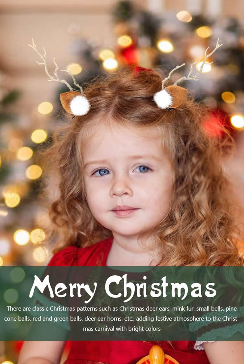 Festive Light-Up Reindeer Hairpins