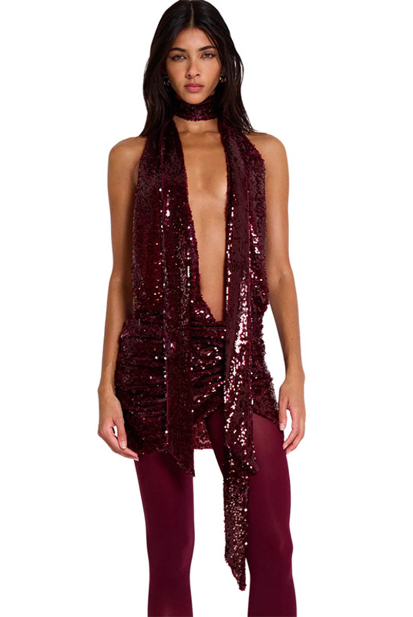 Sparkle Hot Girl Deep V
