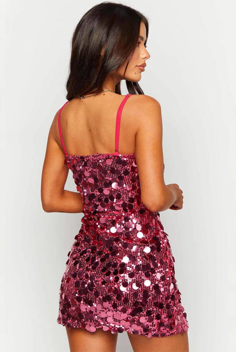 Sexy Backless Sequin Mini Dress - Perfect for Parties, Prom & Celebrations
