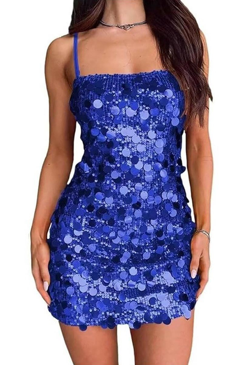 Hot Girl Sequin Backless Mini - Perfect for Party & Club Nights
