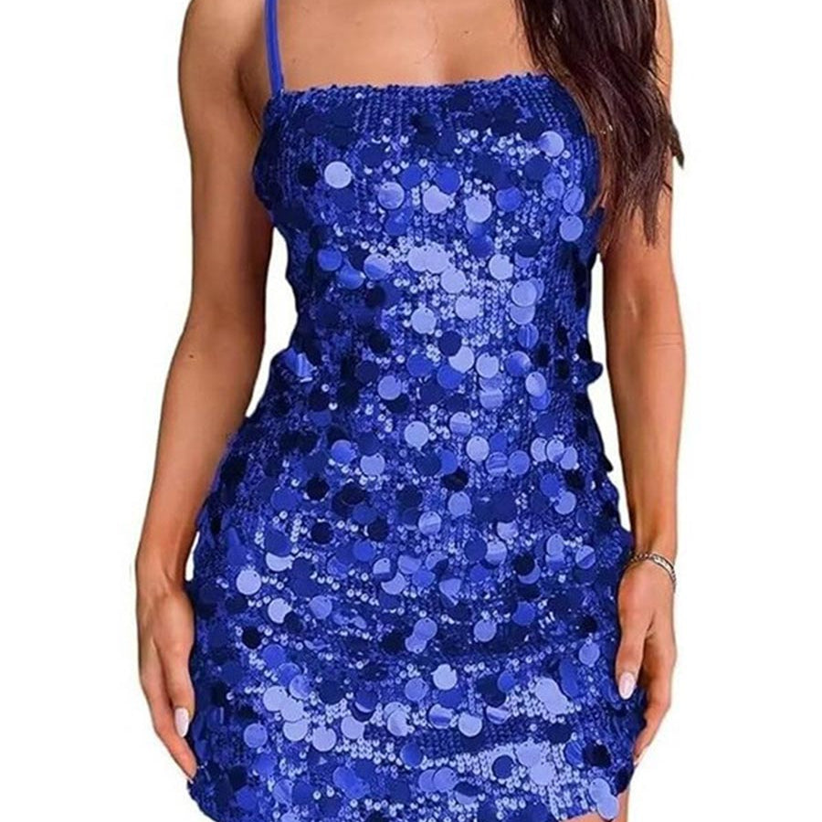 Hot Girl Sequin Backless Mini - Perfect for Party & Club Nights