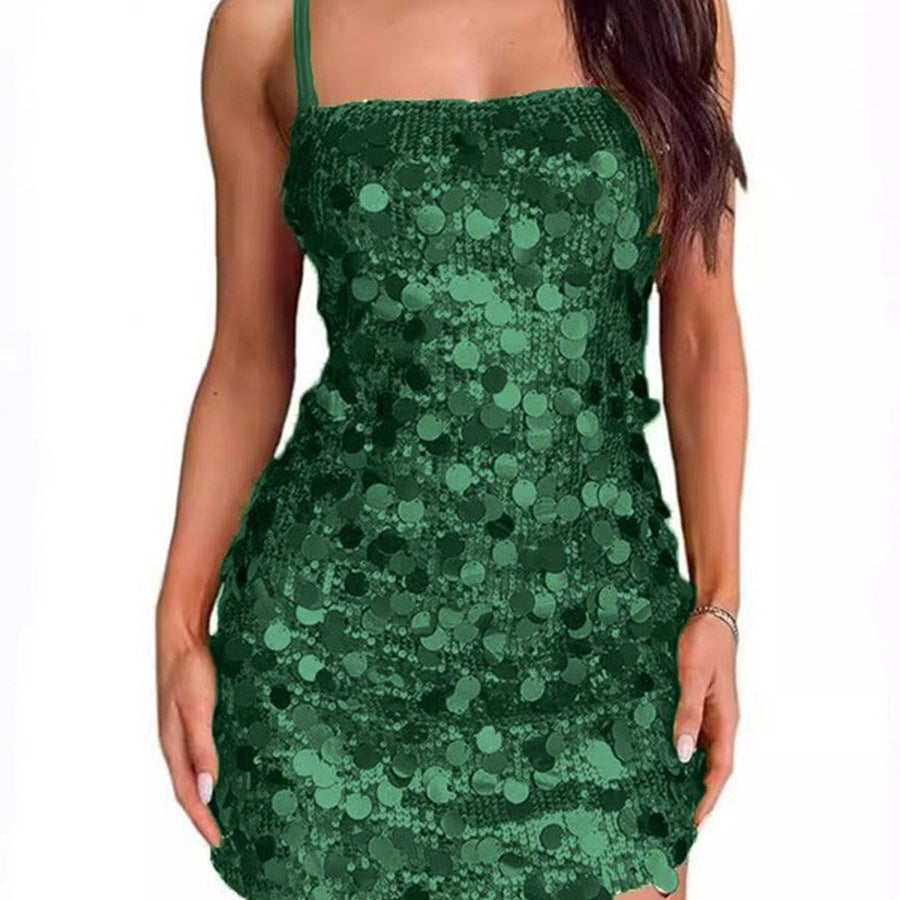Hot Girl Sequin Party Mini - Backless Bodycon for Celebrations