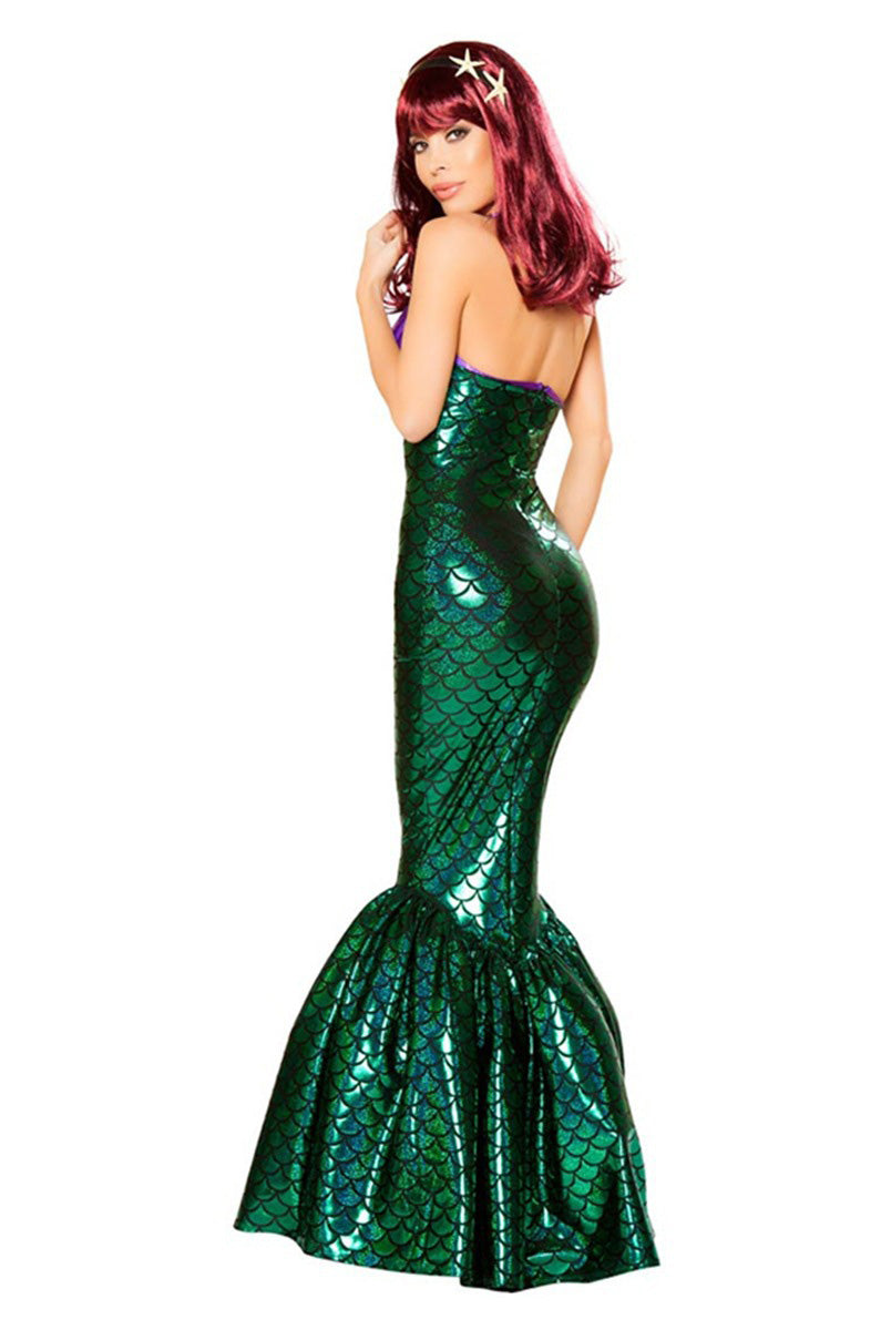 Sparkling Mermaid Princess Dress - Reflective Costume for Fantasy Play