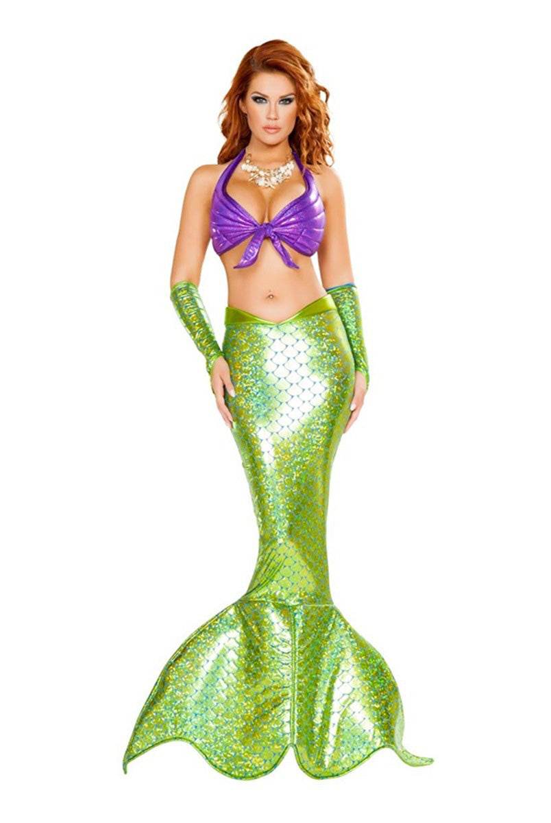 Enchanting Mermaid Costume - Reflective Dress for Little Princesses