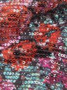 Spaghetti Strap Rose Sequin Dress - French Vintage Look
