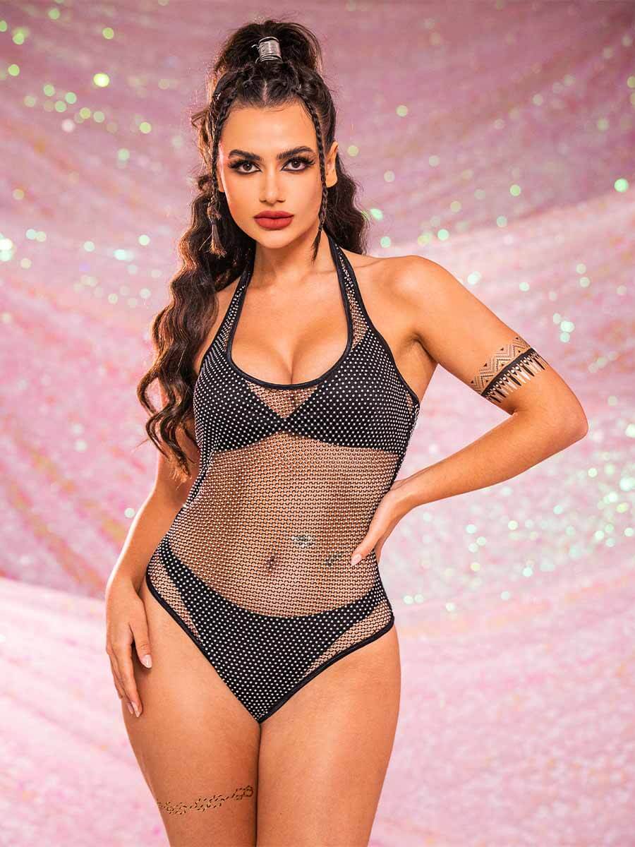 sheer sleeveless bodysuit