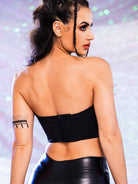 glitter bandeau bra