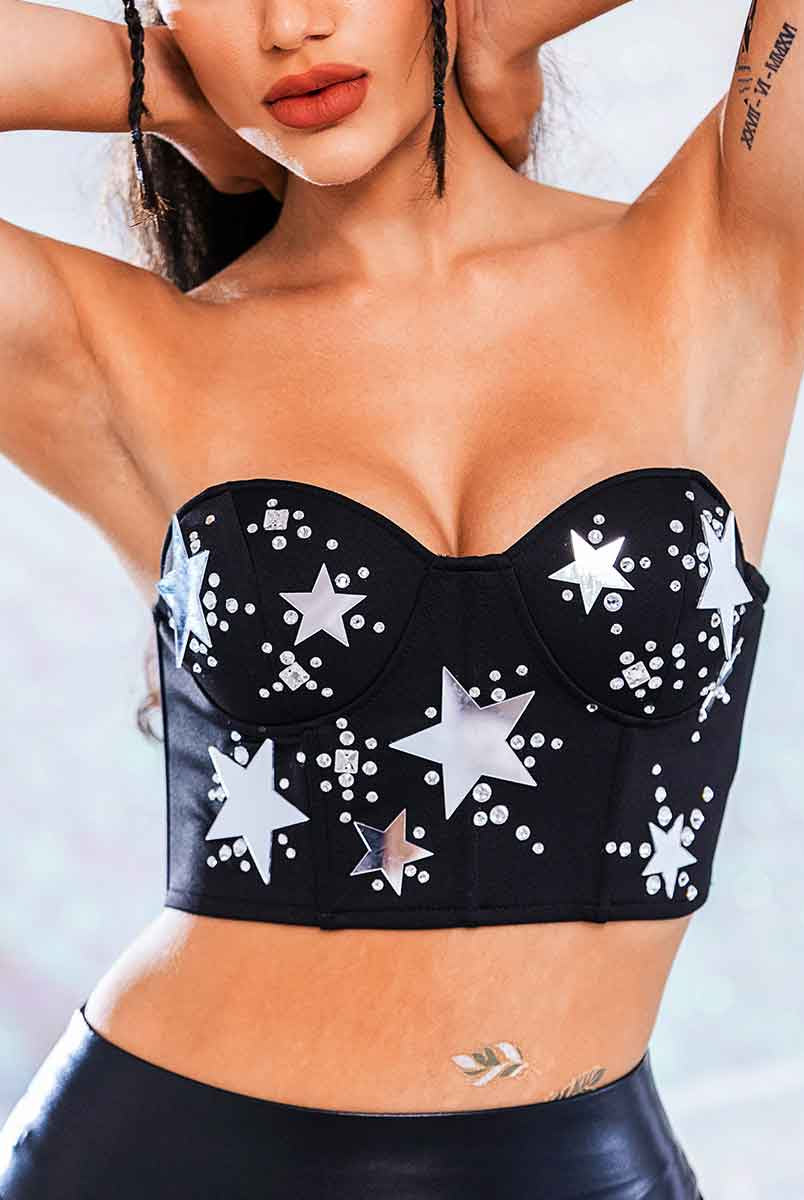 sparkly bra top