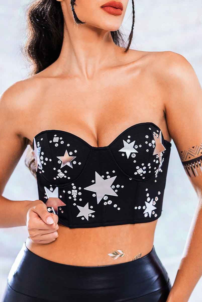 sparkle bra top