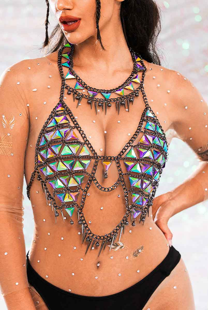 sequin bra top