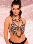 glitter bra top
