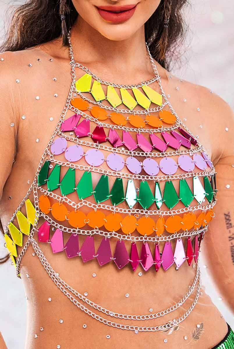 Metallic Rainbow Top