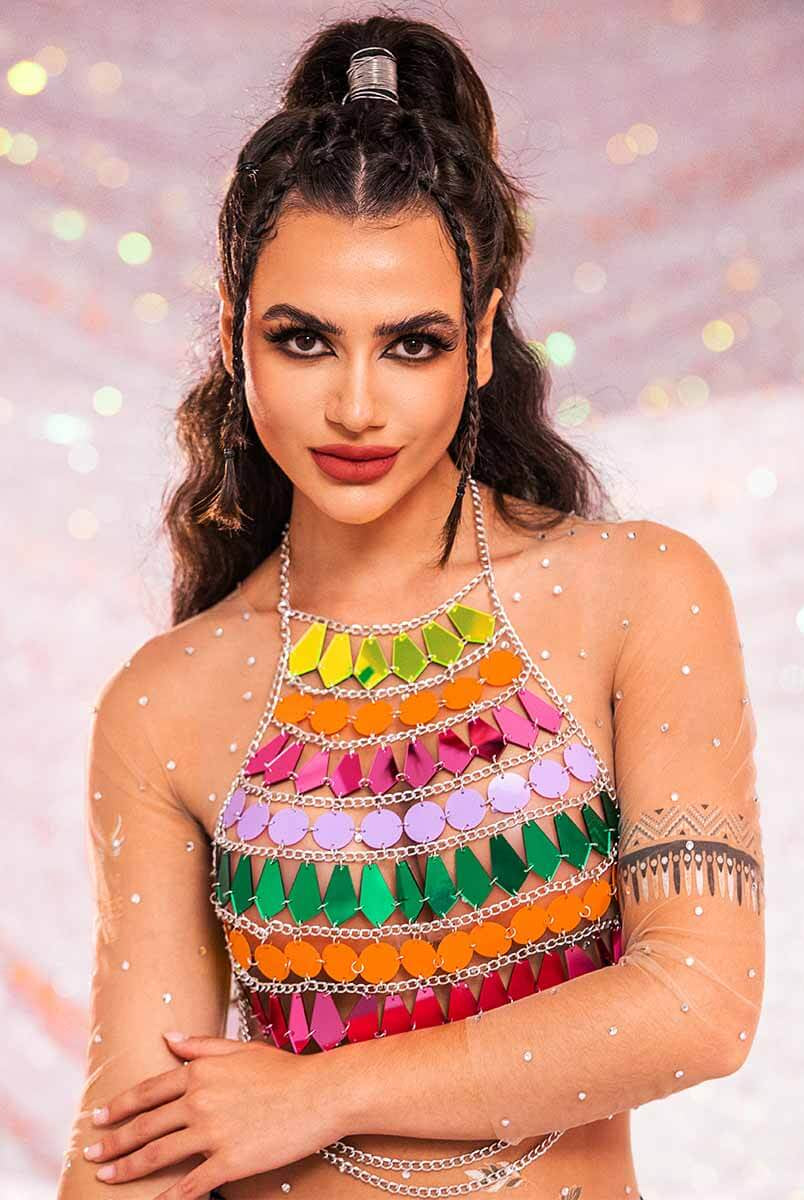 Rainbow Chain Top