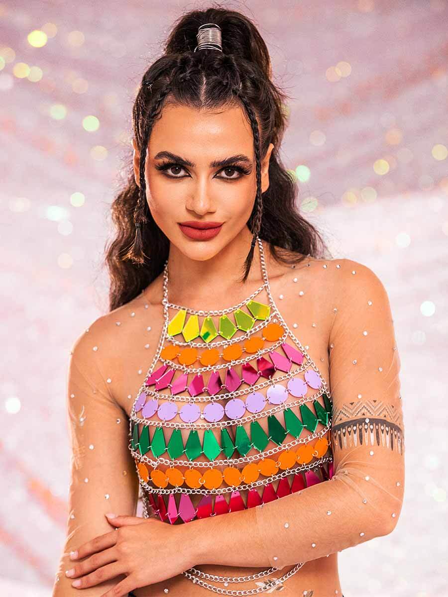Rainbow Chain Top