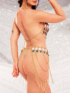 Rhinestone Chain Two-Piece Set