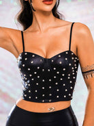 Black studded corset