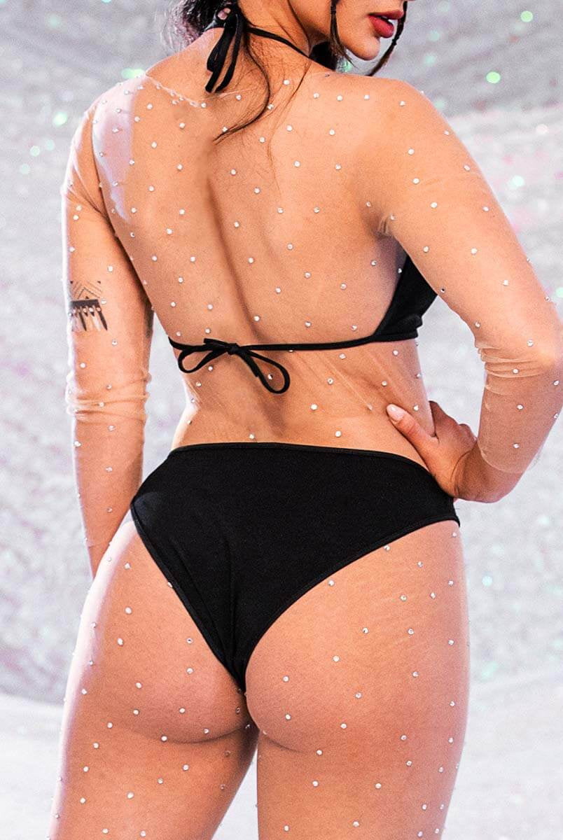 crystal jumpsuit nudes