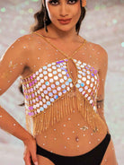 sparkly fringe top