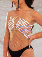 fringe sparkle top