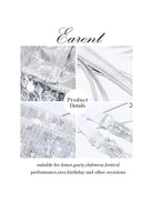 silver sequin tassel two-piece detail