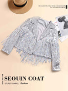 silver bomber jacket women's