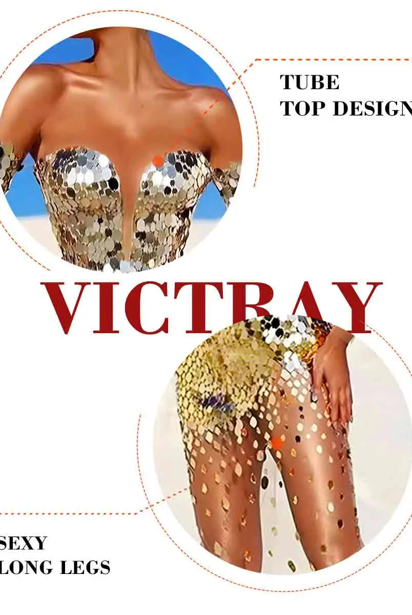 Sparkly Sequin Sheer Dress