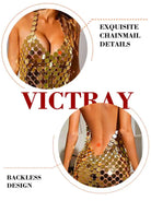 Sparkly Gold Chainmail Dress