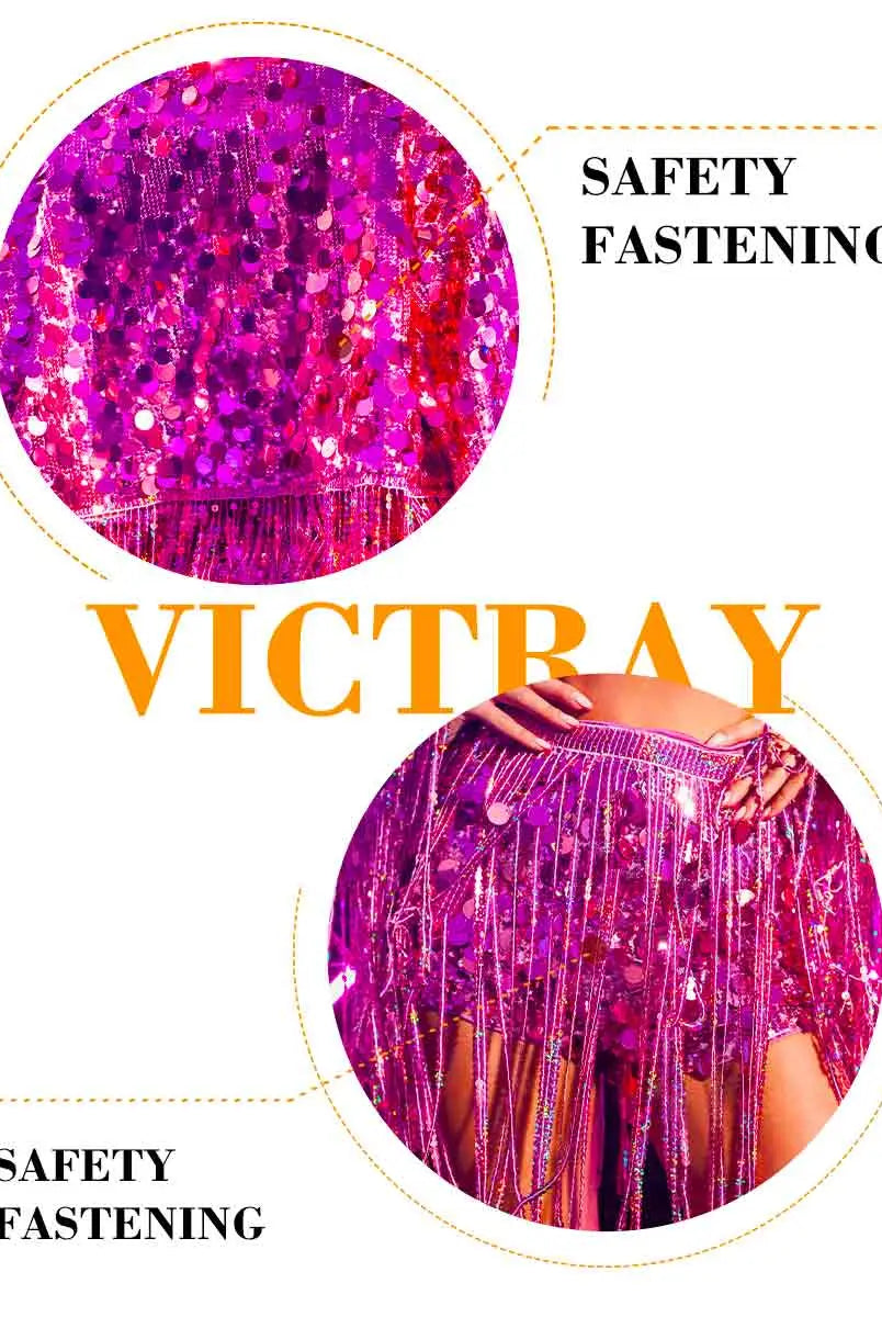 Pink Sequin Fringe Jacket Outfit