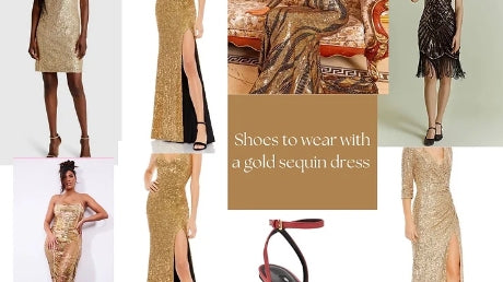 What Shoes To Wear With Gold Sequin Dress