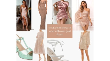 What Shoes to Wear With a Rose Gold Sequin Dress