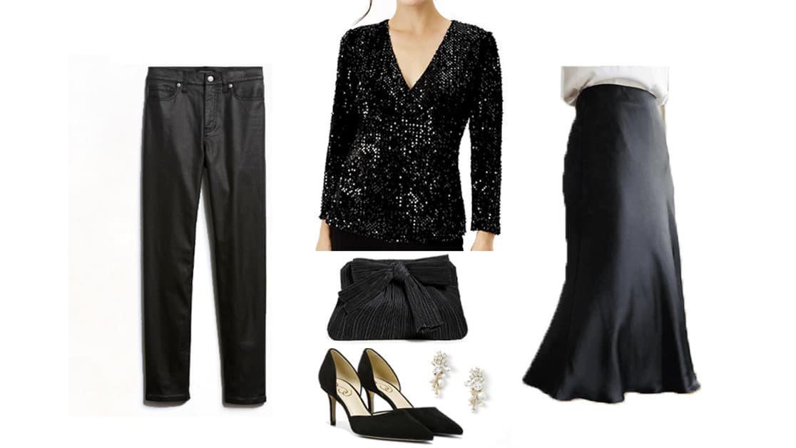 HOW TO WEAR SEQUIN TOP WITH JEANS？