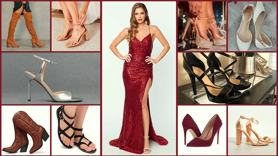 What Shoes To Wear With Burgundy Sequin Dress