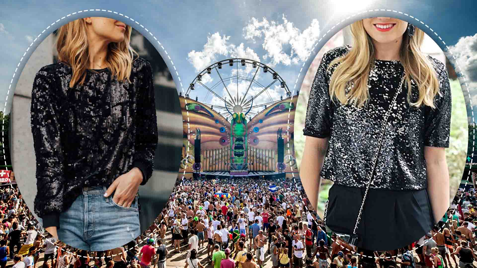 What To Wear With Black Sequin Top？