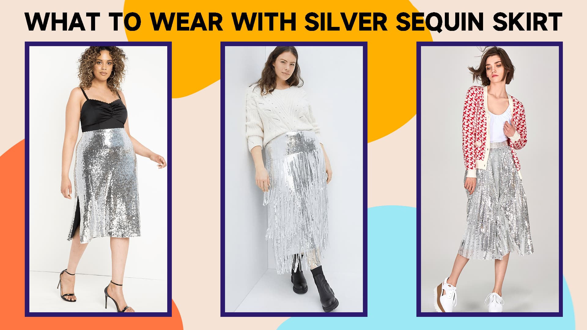 What To Wear With Silver Sequin Skirt？