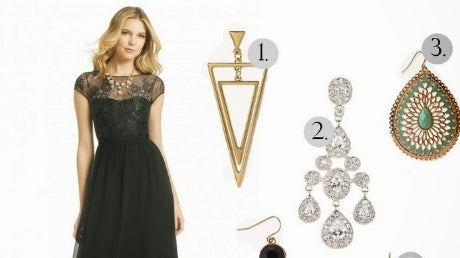 What Jewelry to Wear With a Black Sequin Dress