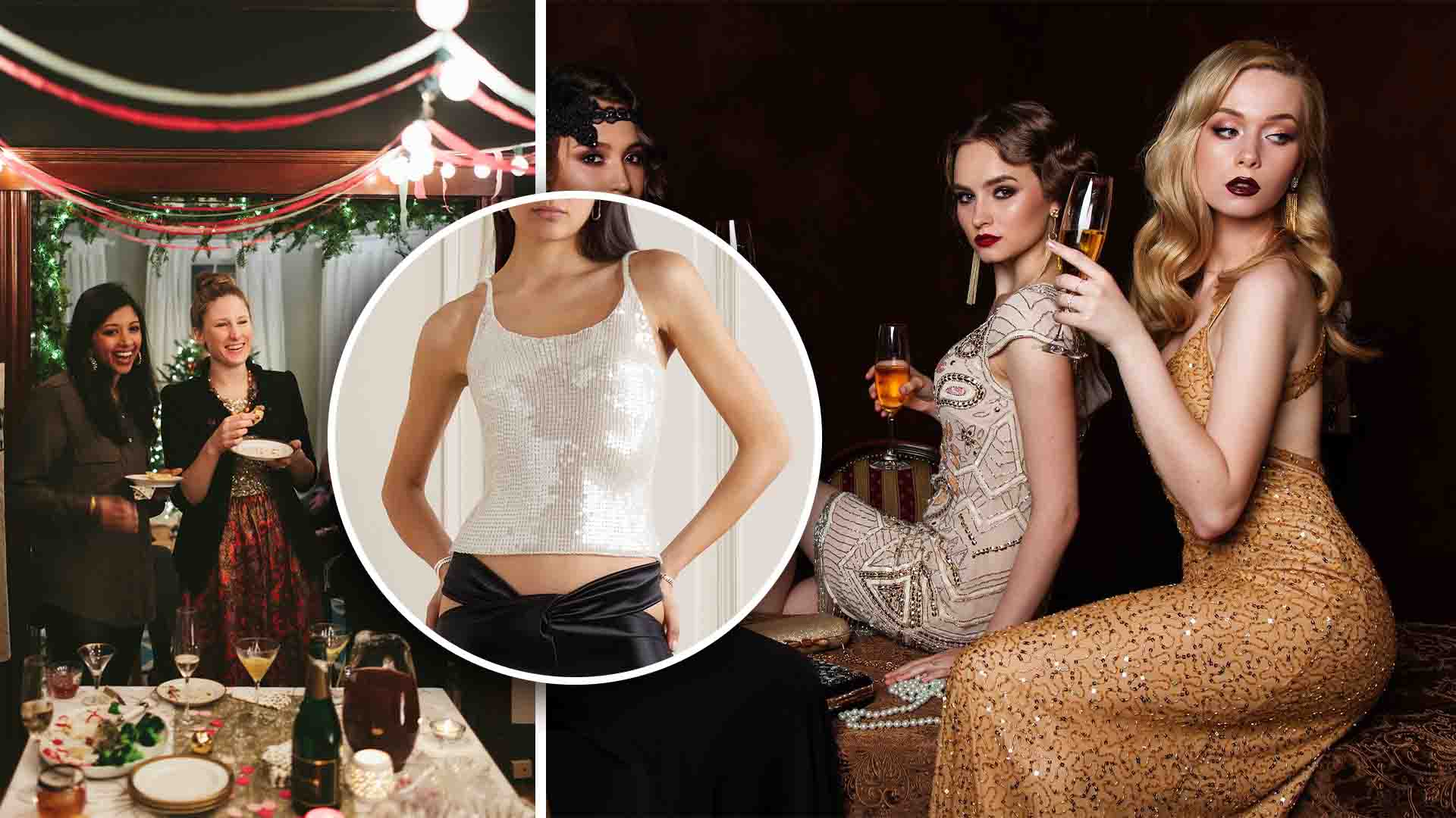 what to wear over sequin tank top