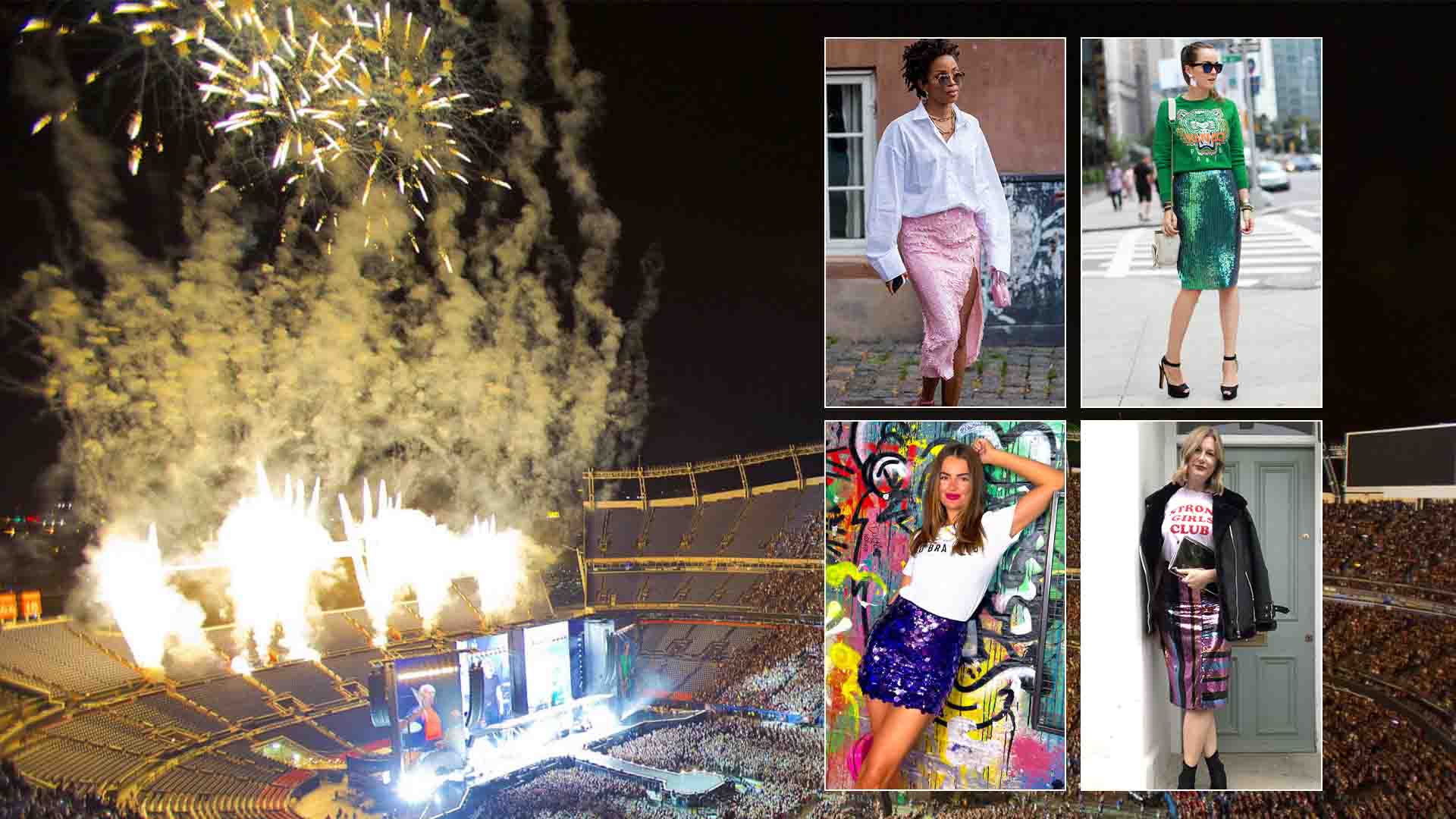 what top to wear with sequin skirt