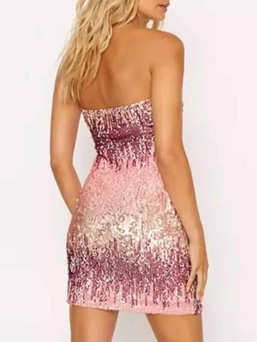 ombre sparkle dress