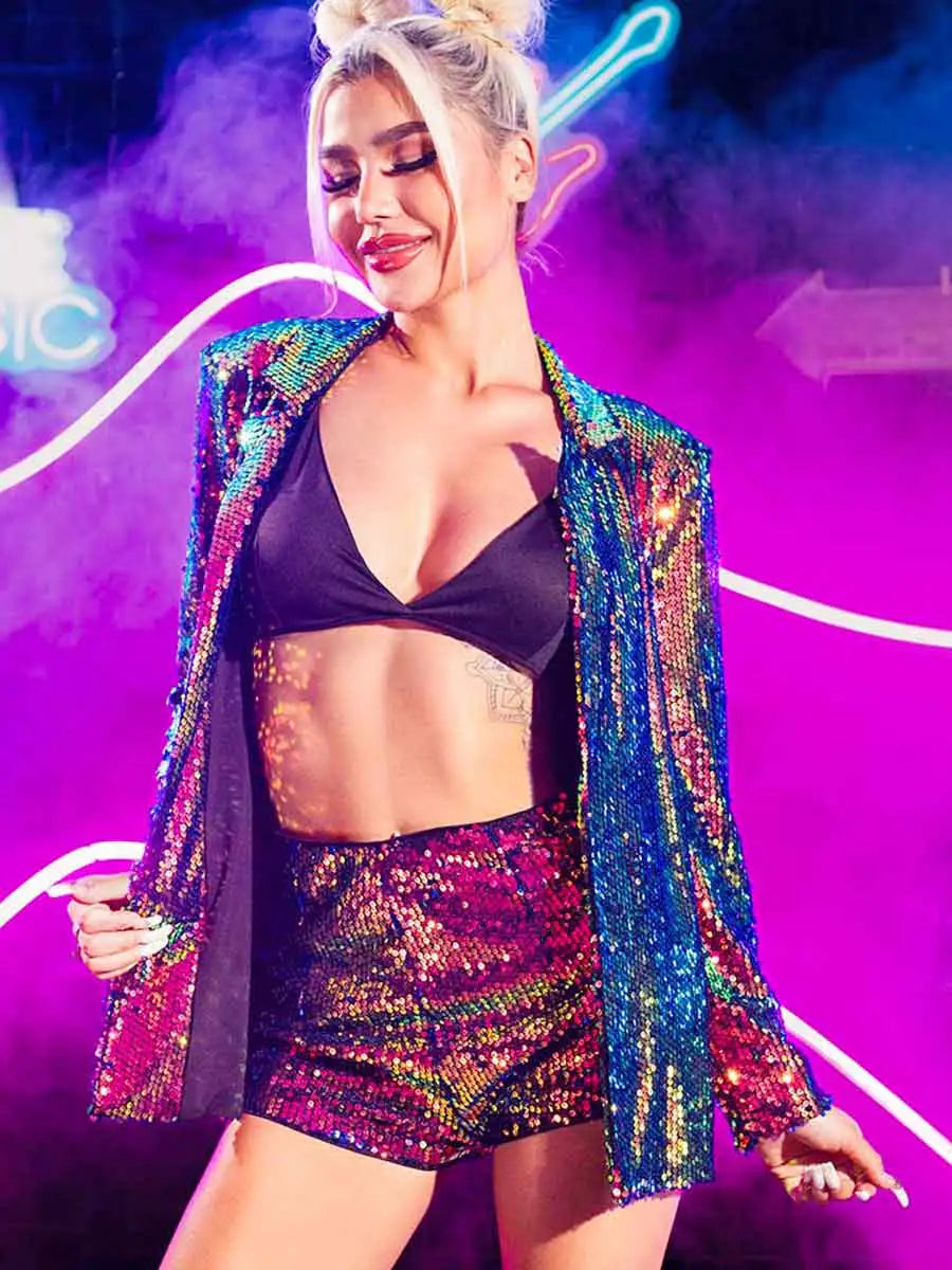 Burgundy Sequin Jacket - Leading The Trend