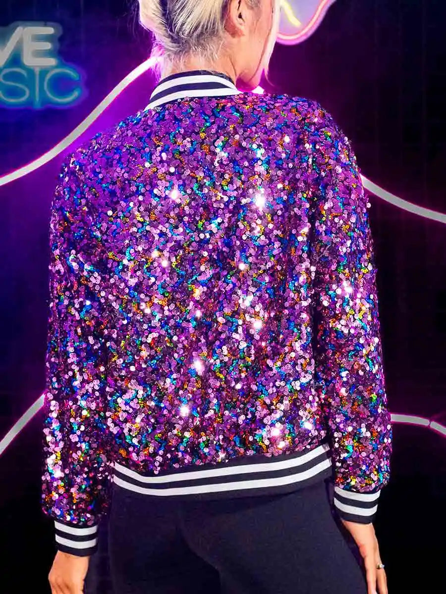 sparkly purple jacket