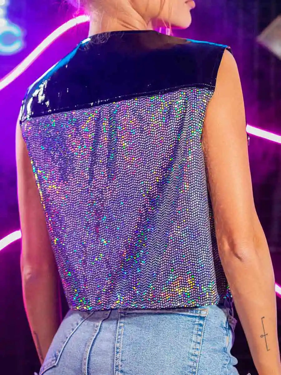 sequin Vest women
