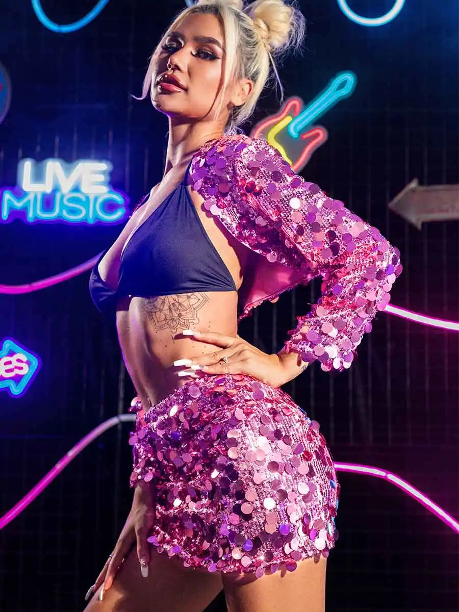 Sparkly Pink Two-Piece