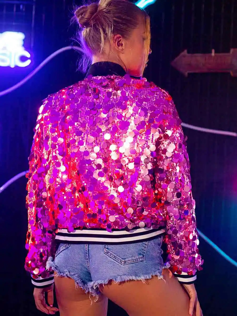 Pink Sequin Jacket