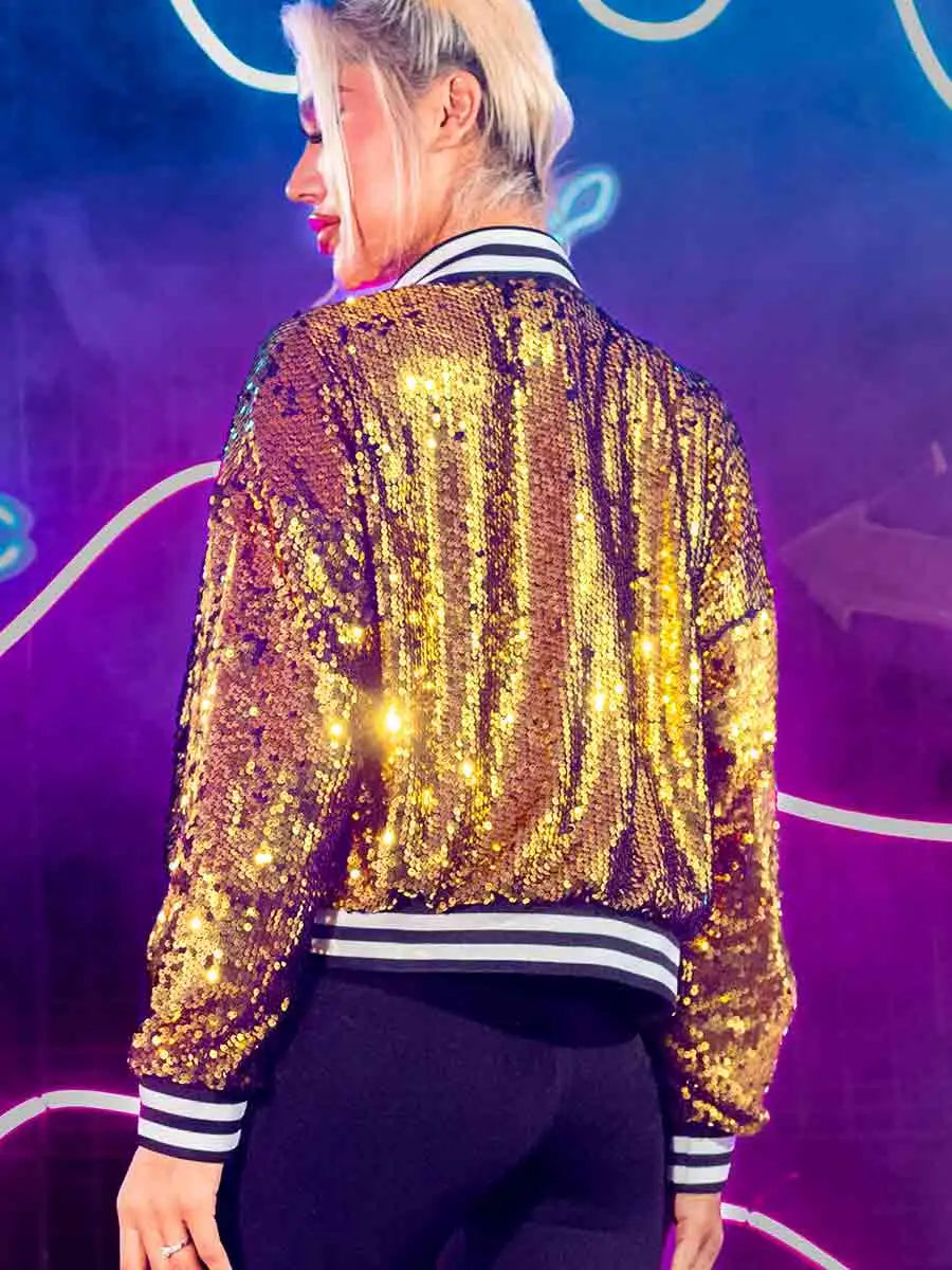 Sparkly Gold Sequin Jacket