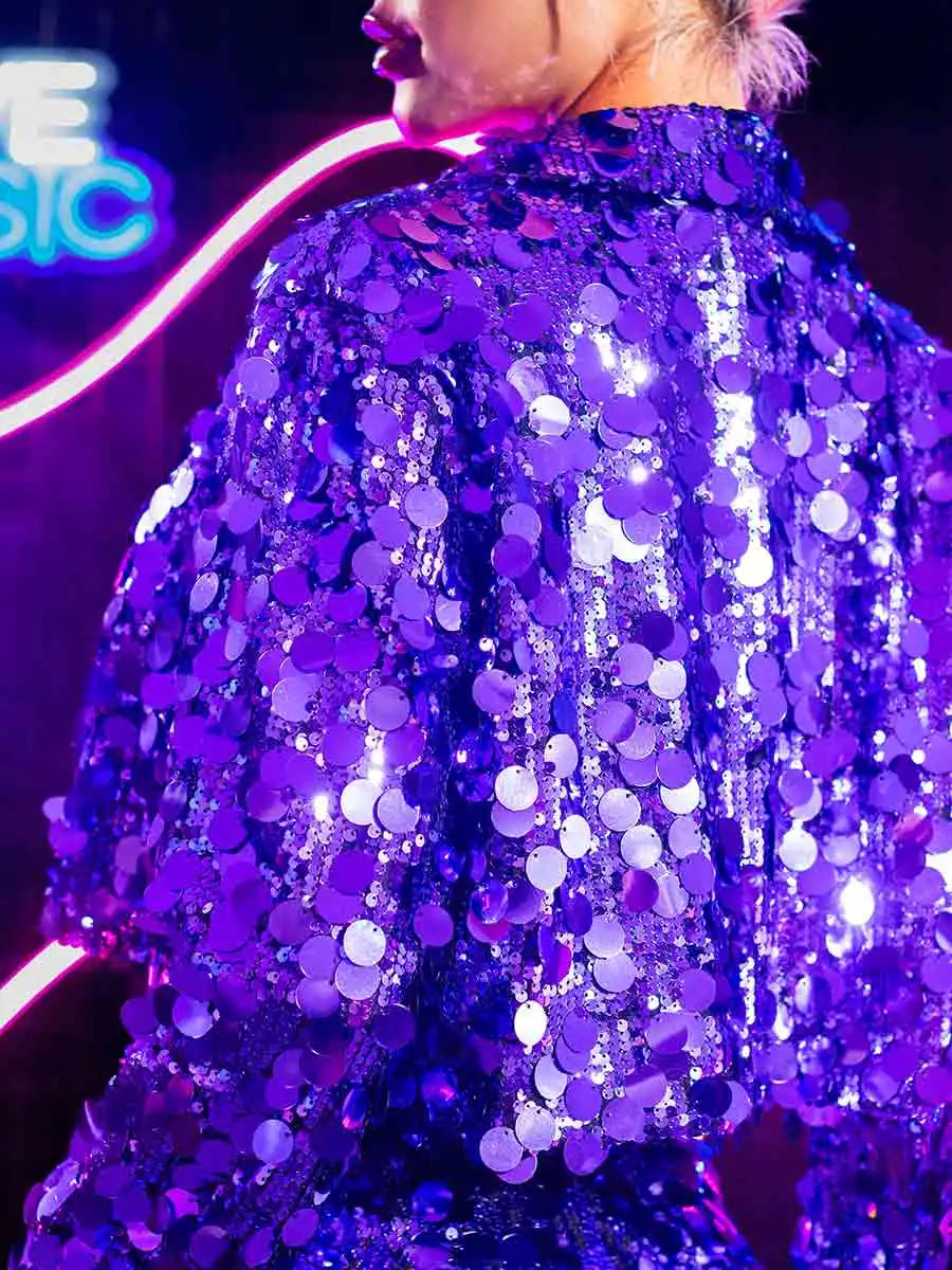 Navy Sequin Two-Piece Set