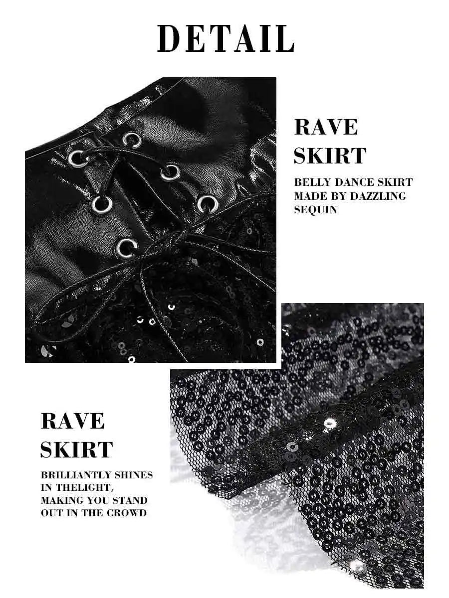 Party Black Mini Skirt