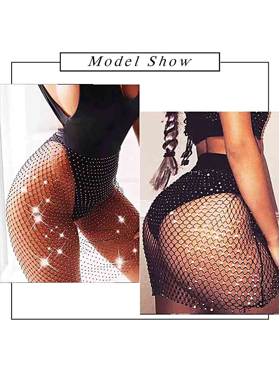 crystal mesh skirt