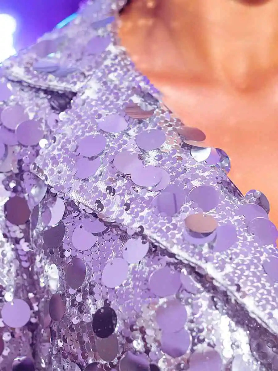 Silver Crop Sequin Jacket - Fashion and confidence