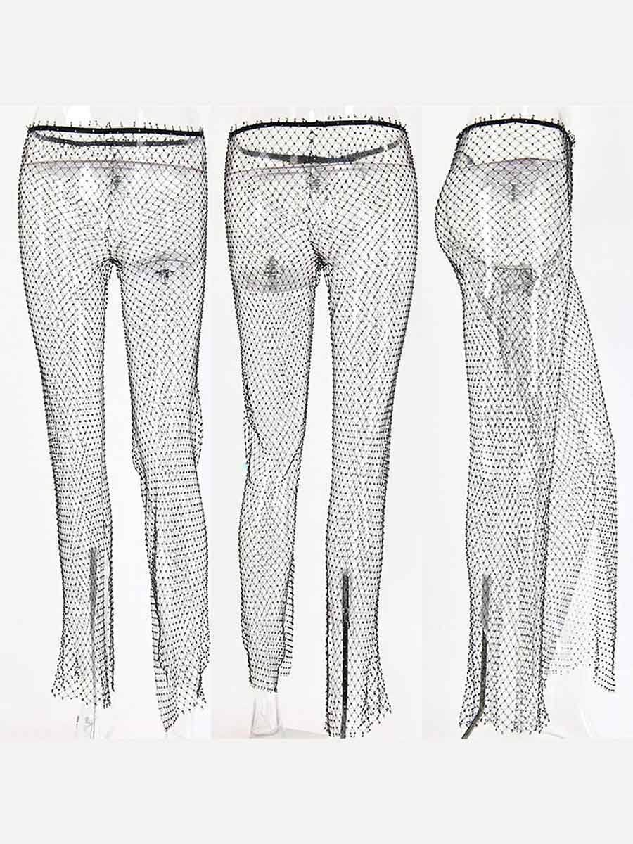 Crystal Fishnet Pants