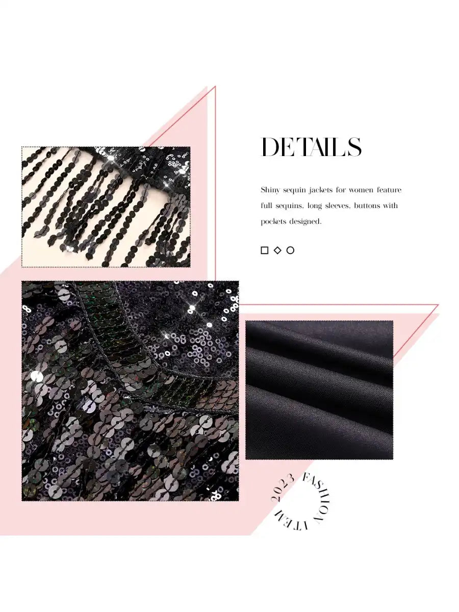 sparkly fringe jacket